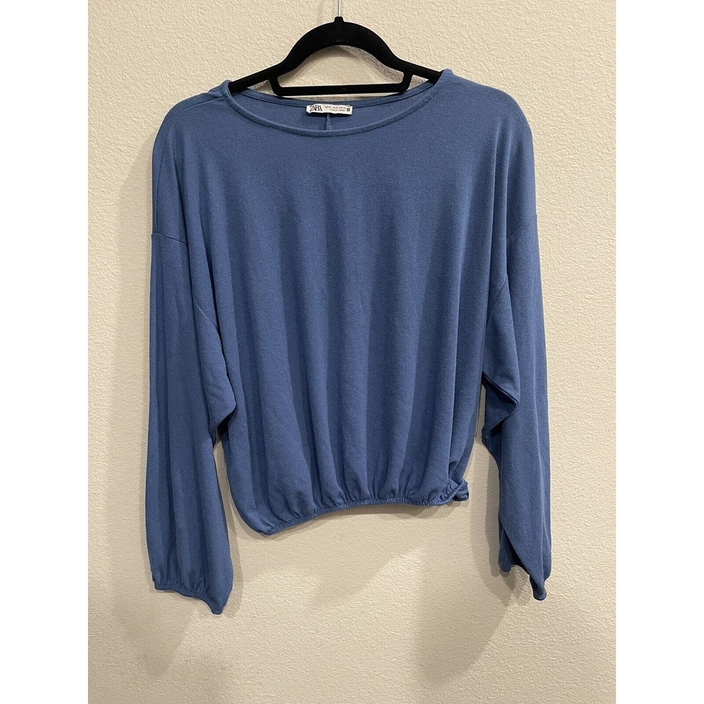 Zara Blue Sweater Sz Medium